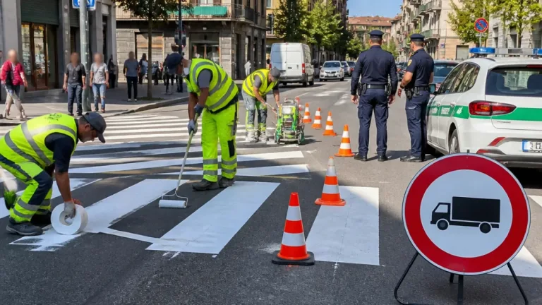 Alessandria, nuovi limiti al traffico e rifacimento strisce pedonali nel quartiere Cristo