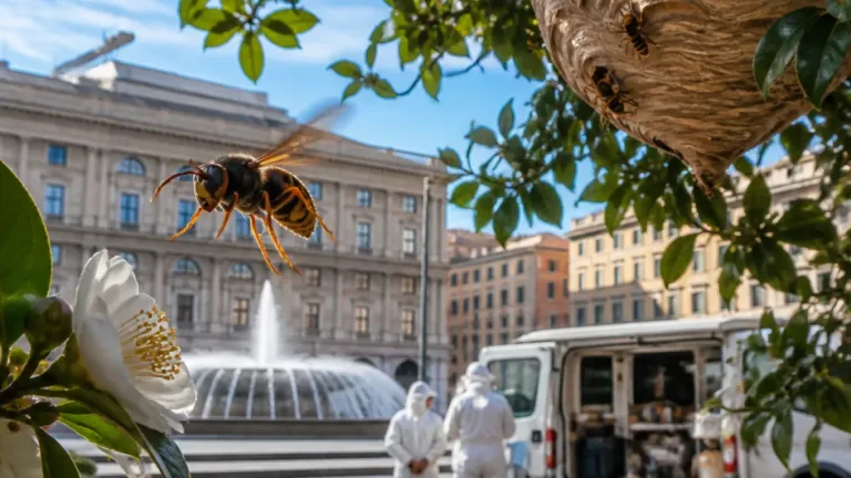 Allarme vespa velutina: avvistamenti in pieno centro a Genova, cresce la preoccupazione