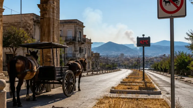 Allerta rossa a Palermo: rischio incendi, caldo estremo e divieto per i carretti il 25 agosto