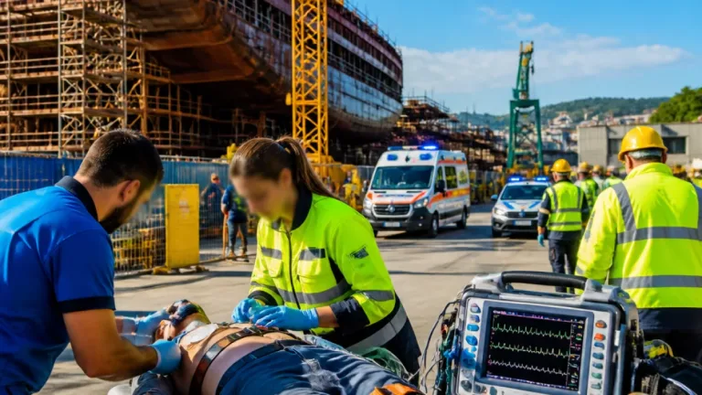 Ancona, operaio colto da infarto in cantiere: soccorso e operato in meno di un'ora