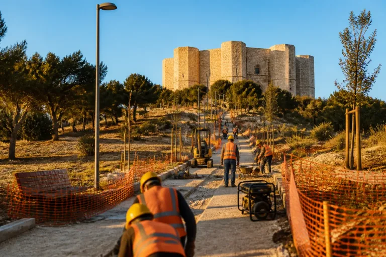 Andria avvia i lavori sul percorso «Stupor Mundi» al Castel del Monte