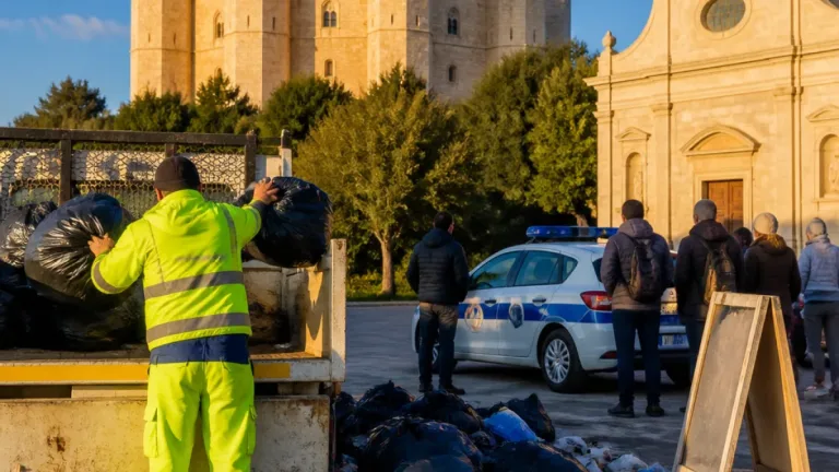 Andria, rifiuti ai piedi del Castel del Monte: la sindaca lancia un appello alla cittadinanza