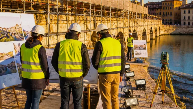 Aperti i cantieri del restauro del Ponte di Tiberio: seminario e sopralluogo per professionisti