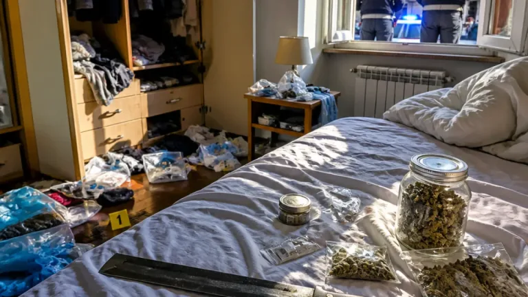 Armi bianche e oltre 45 g di cannabis sequestrati ad Ascoli Piceno: giovane denunciato