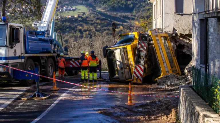 Autogru ribaltata a Valzemola: SP 28 bis chiusa e linee sospese, indicazioni per chi viaggia
