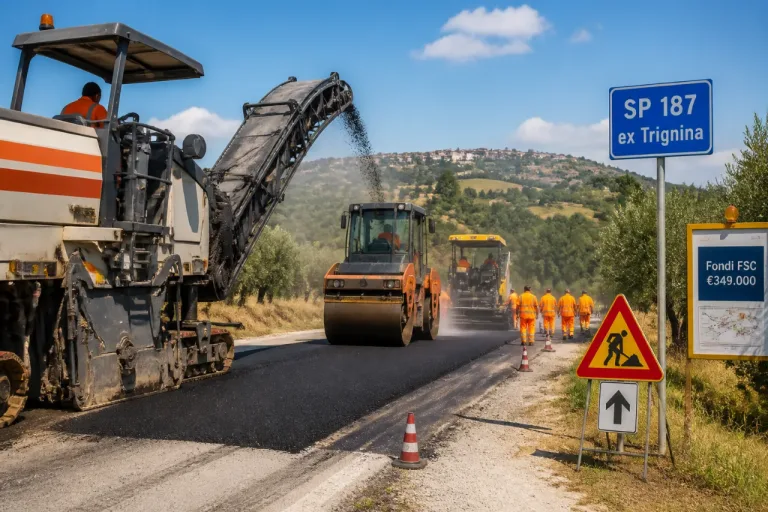 Avviata la manutenzione della S.P. 187 ‘ex Trignina’: lavori e fondi per il tratto Carunchio–Palmoli