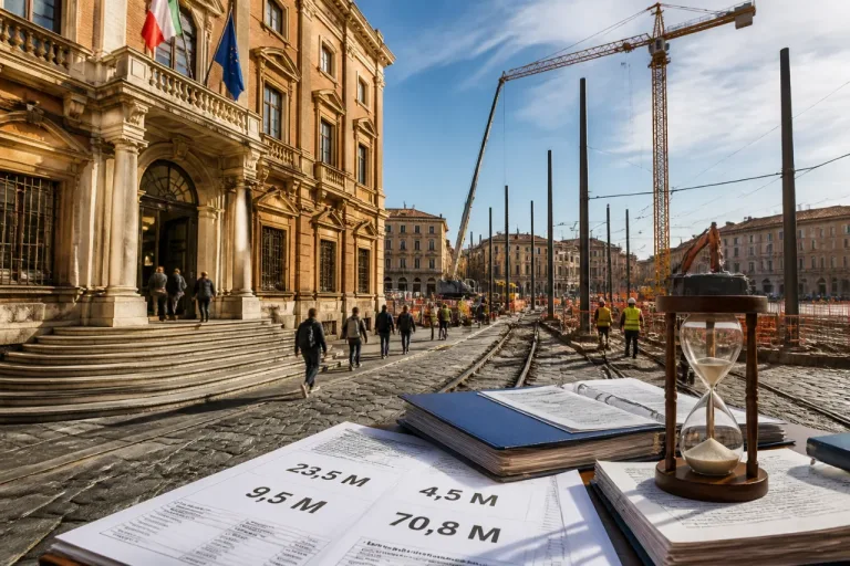 Bologna, 23,5 milioni in più per il tram: polemiche politiche e impatto sul bilancio comunale