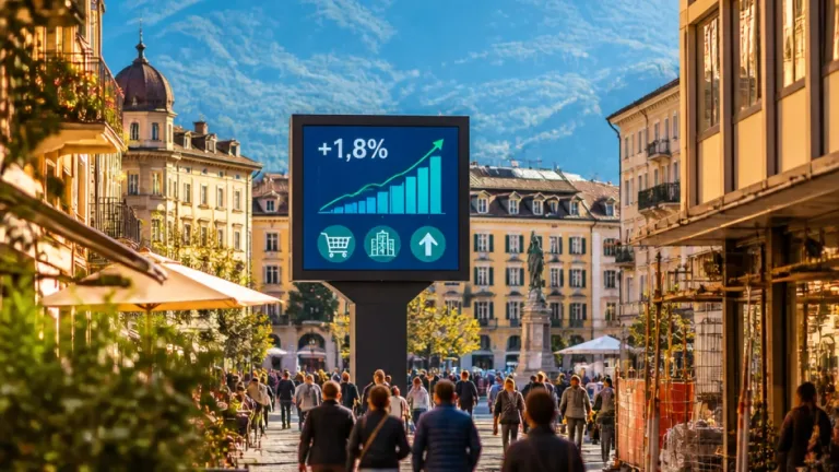 Bolzano cresce più della media: Pil 2026 stimato a +1,8%, vantaggi e criticità locali