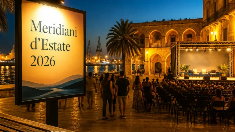 Brindisi, il cartellone «Meridiani d’Estate 2026»: programma diffuso tra porto, quartieri e centro storico