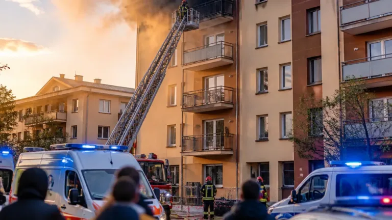 Brugherio: incendio in una palazzina, muore un uomo lanciandosi dal quarto piano