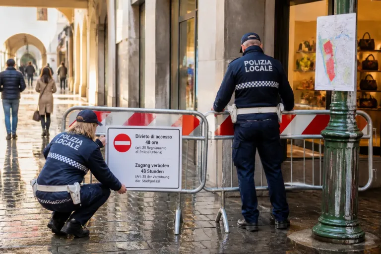 Bolzano amplia il DASPO urbano: nuove zone sensibili e stop di 48 ore