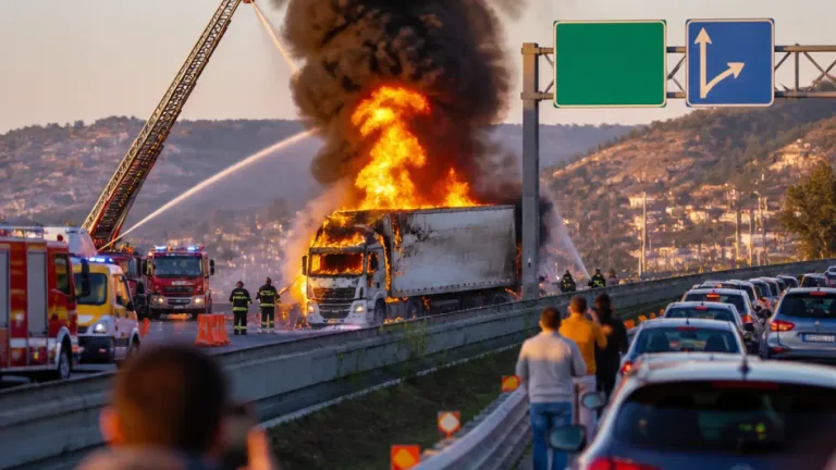Camion in fiamme chiude l'A14 tra Pineto e Roseto: traffico bloccato e deviazioni