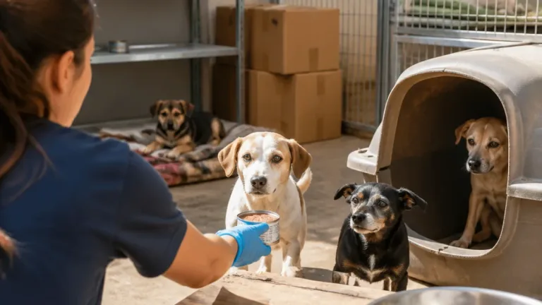 Canile di Bitritto senza umido: appello urgente per cuccioli, anziani e animali fragili