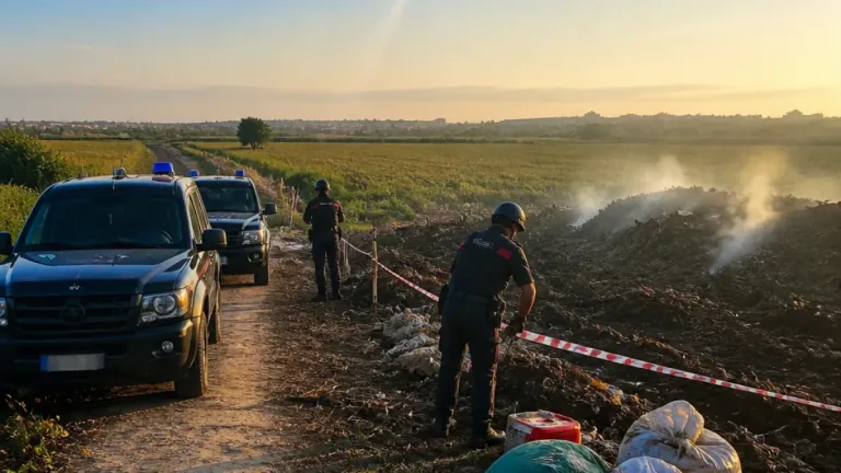 Carabinieri scoprono abbruciamenti illegali: due denunce per smaltimento rifiuti agricoli