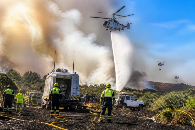 Carbonia, incendio a Campu Frassolis: SuperPuma e squadre a terra impegnati nelle operazioni