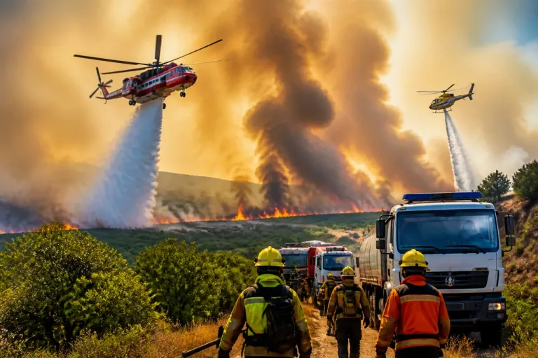 Carbonia: rogo a R. Casas, Super Puma e volontari mobilitati per lo spegnimento