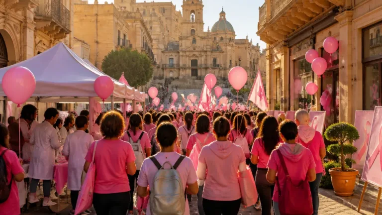 Centinaia in marcia ad Agrigento per la prevenzione: la città si tinge di rosa