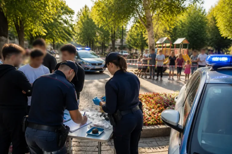 Chieti, controlli straordinari alla Villa Comunale: arresto e maxi-identificazioni