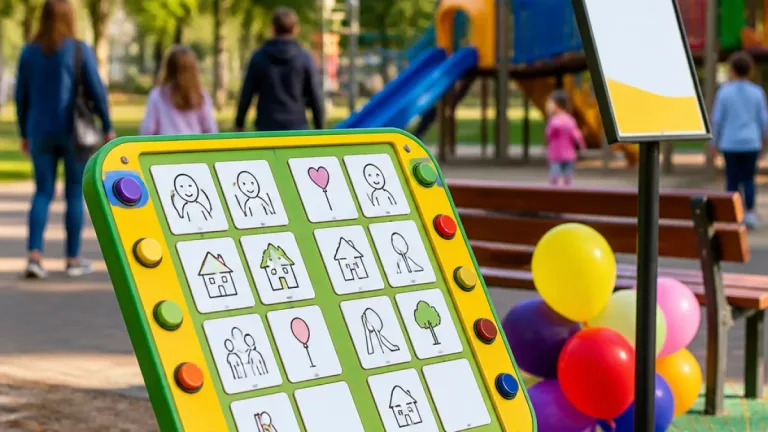 Chieti: primo pannello per bambini non verbali installato nel parco di via Amiterno