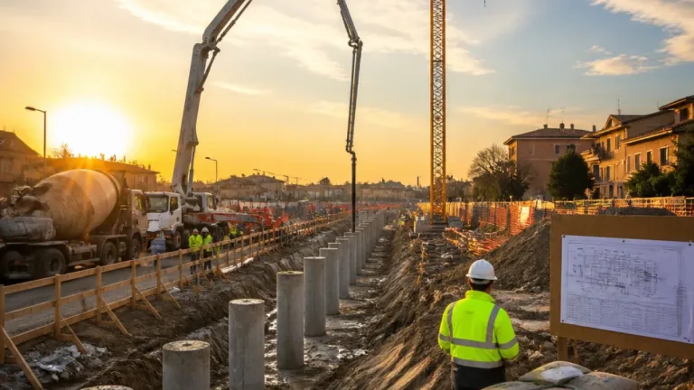 Completati i primi 12 pali per il nuovo Ponte Nuovo: il cantiere entra nella fase strutturale