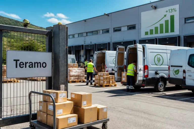 Consegne in crescita: in provincia di Teramo +13% di pacchi nei primi tre mesi del 2026