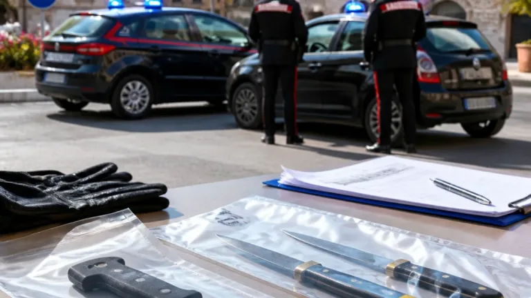 Controlli dei Carabinieri nel Fermano: quattro denunciati e sequestrate tre armi bianche