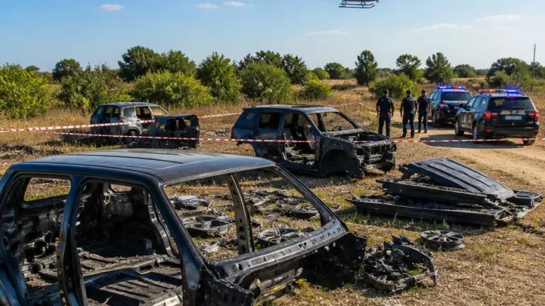 Controlli estivi a Brindisi: Carabinieri con elicottero scoprono tre Jaguar cannibalizzate