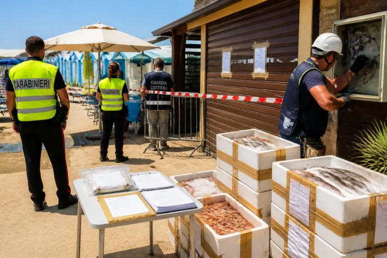Controlli sui lidi jonici: sospesa attività, denuncia e sequestri per irregolarità multiple