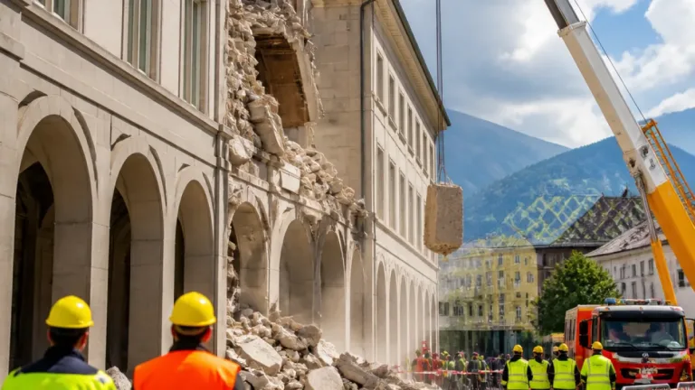 Crollo al tribunale di Bolzano: avviate verifiche sulle parti coinvolte