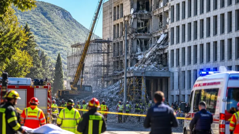 Crollo al tribunale di Bolzano: cedimento durante i lavori, un ferito lieve
