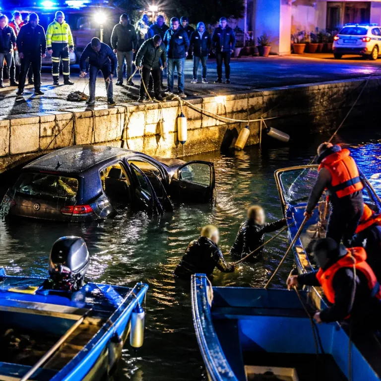 Arrestato il 45enne dopo che la sua auto è finita in mare con la moglie a bordo