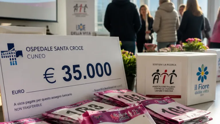 Cuneo, 35.000 euro all'Ematologia del Santa Croce e all'associazione Il Fiore della Vita