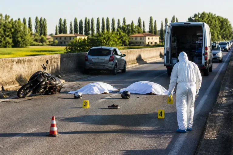 Due morti in uno scontro moto-auto lungo l'argine del Piave a Salgareda