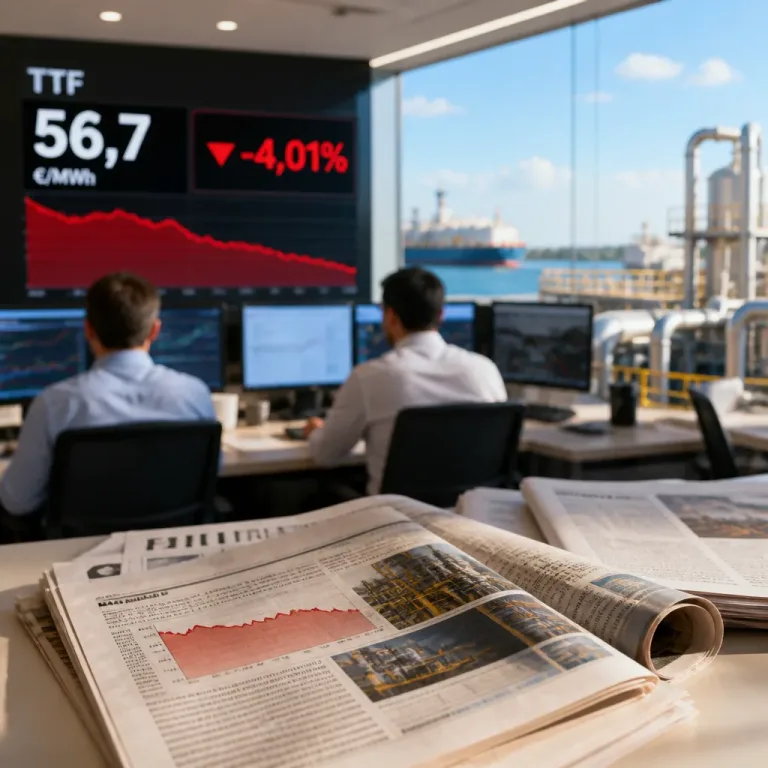 Calo dei future sul gas in Europa: prezzo a 56,7 €/MWh dopo dichiarazioni su nuovi colloqui
