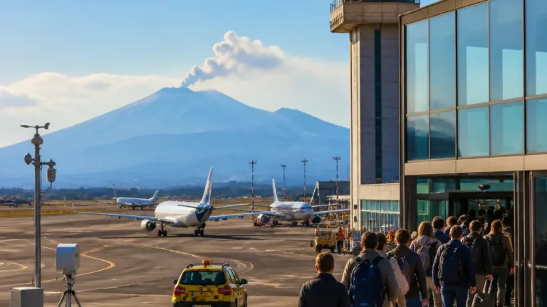 Etna: riprendono i voli, a Catania riapre l’aeroporto dopo il cambio di allerta