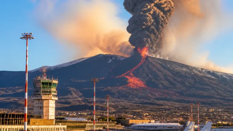 Etna torna in intensa attività: allerta rossa e limitazioni agli arrivi a Fontanarossa