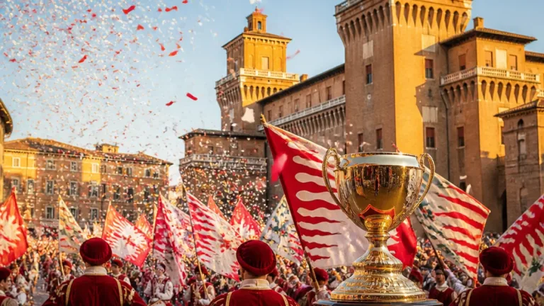 Ferrara trionfa al Campionato Nazionale Sbandieratori: la Fondazione Palio vince la Combinata