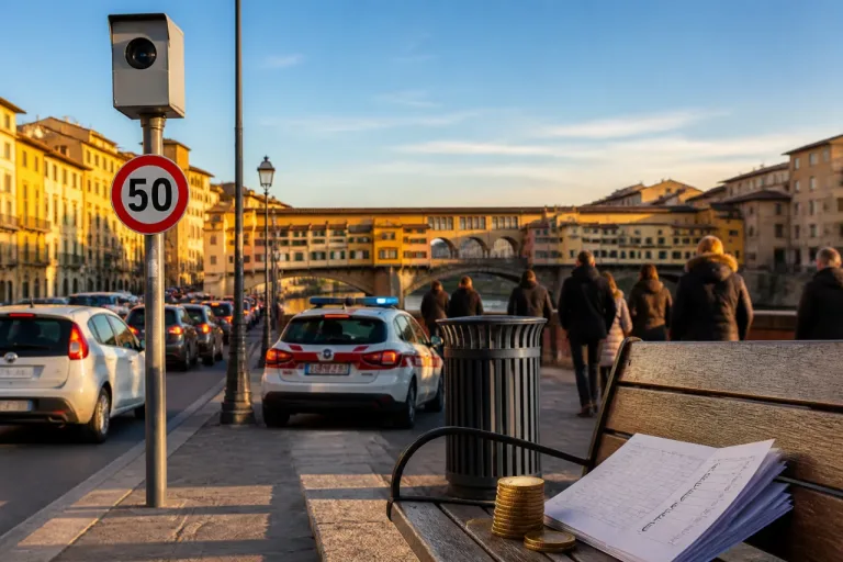 Firenze guida la classifica italiana per incassi dalle multe per eccesso di velocità