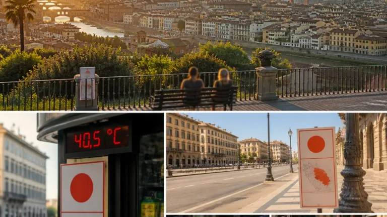 Firenze sotto il codice rosso per l'undicesimo giorno: caldo estremo e notti afose