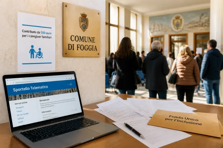 Foggia: 500 euro una tantum per i caregiver familiari, come e quando presentare la domanda
