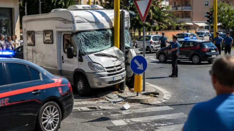 Frosinone, arrestato il presunto rapinatore del Conad di Ceccano dopo inseguimento in camper