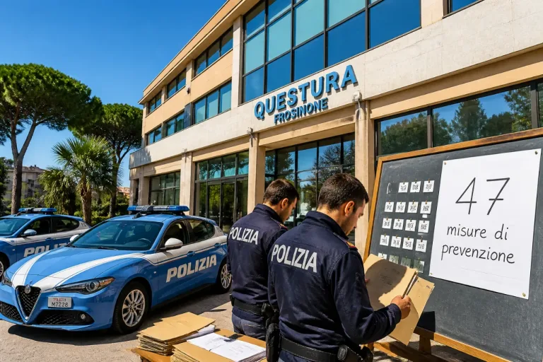 Frosinone, Questura: 47 provvedimenti in un mese contro persone ritenute pericolose