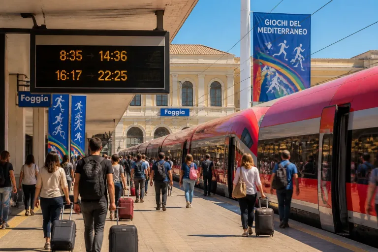 Giochi del Mediterraneo: due Frecciarossa in più con fermata a Foggia