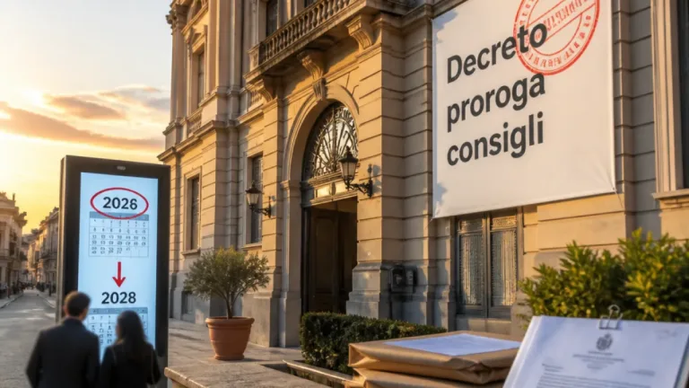 Governo approva la proroga dei consigli provinciali: stop al rinnovo fino alla fine del mandato del presidente