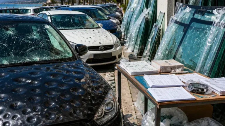 Grandinata in Riviera: conti salati per i danni alle auto, rischi di speculazione e attese