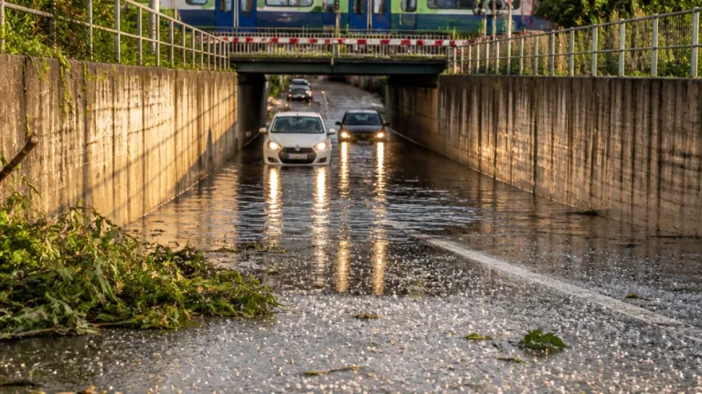 Grandine e nubifragio all’alba nel Cremasco: allagamenti e ritardi sui treni