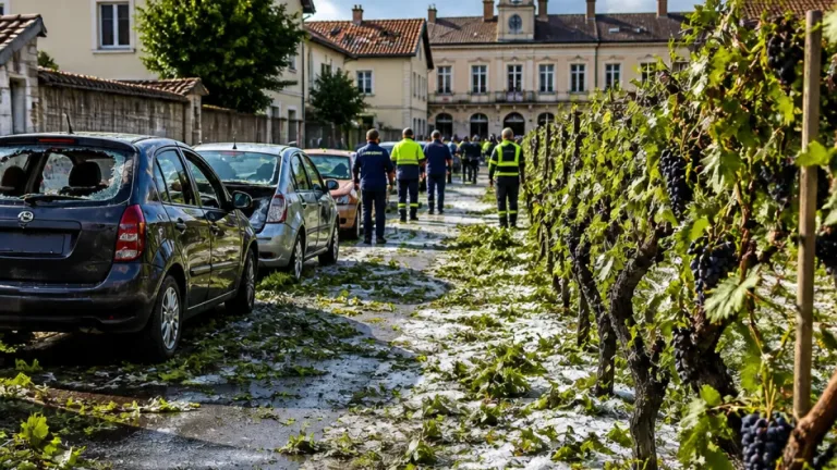 Grandine e temporali colpiscono il Casalese: danni a Sala Monferrato e alle coltivazioni