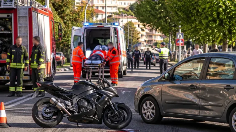 Grave incidente in viale Murichessa: centauro 35enne trasportato al San Francesco