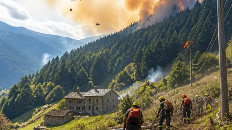 Incendi in Alto Piemonte: focolaio a Calasca Castiglione e Valsessera, protezione civile in allerta