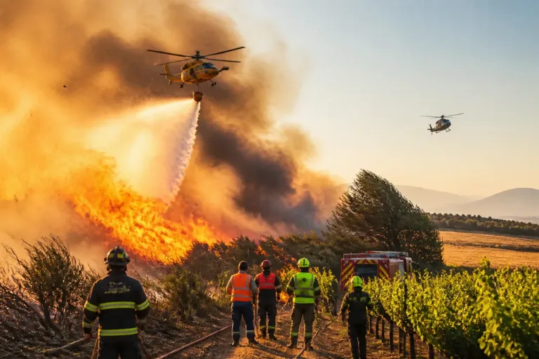 Incendi in Sardegna: elicotteri in azione anche a Carbonia, vento e caldo complicano lo spegnimento
